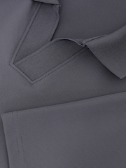 Reiss Airforce Blue Dover Textured Open-Collar Polo Shirt - Image 6 of 6