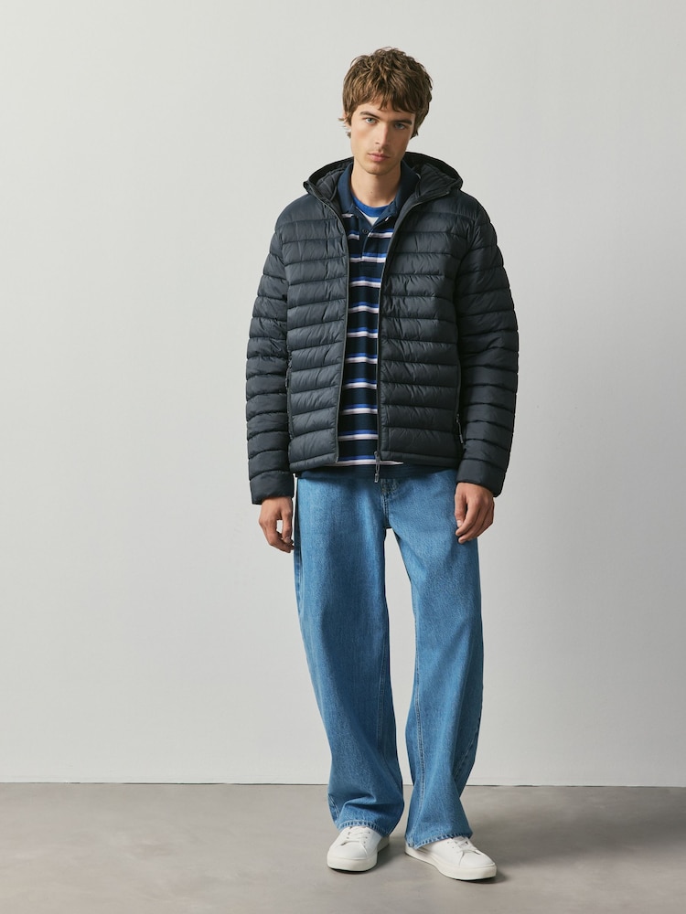 Navy Lightweight Shower Resistant Quilted Jacket - Image 2 of 6