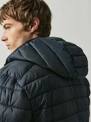 Navy Lightweight Shower Resistant Quilted Jacket - Image 4 of 6