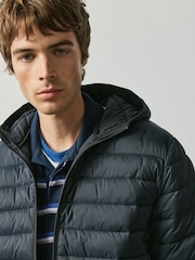 Navy Lightweight Shower Resistant Quilted Jacket - Image 5 of 6