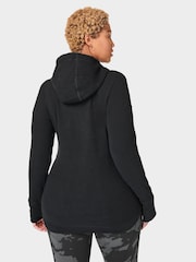 Sweaty Betty Black Escape Luxe Fleece Hoodie - Image 3 of 8