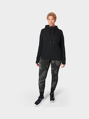 Sweaty Betty Black Escape Luxe Fleece Hoodie - Image 4 of 8
