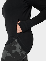 Sweaty Betty Black Escape Luxe Fleece Hoodie - Image 7 of 8