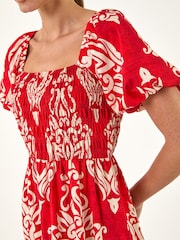 Roman Midikleid mit Puffärmeln - Bild 6 von 6