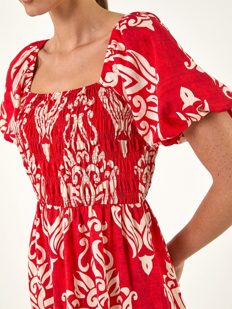 Roman Midikleid mit Puffärmeln - Bild 6 von 6