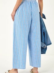 Roman Blue Gingham Culottes - Image 4 of 6