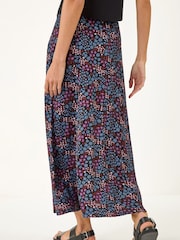 Roman 迪西花卉印花中裙 - 5的图像3｝