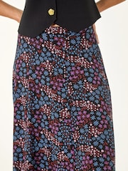 Roman 迪西花卉印花中裙 - 5的图像5｝