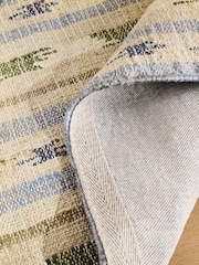 Nina Campbell Blue Ikat Jute Runner - Image 4 of 5