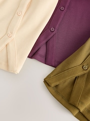 Multi Long Sleeve Ribbed Cardigans 3 Pack (3-16yrs) - Image 6 of 7