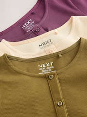 Multi Long Sleeve Ribbed Cardigans 3 Pack (3-16yrs) - Image 7 of 7