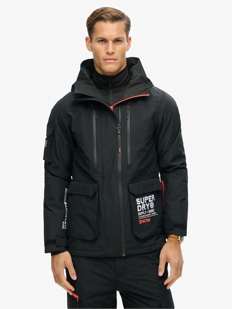 Superdry Black Ski Ultimate Rescue Jacket - Image 1 of 8