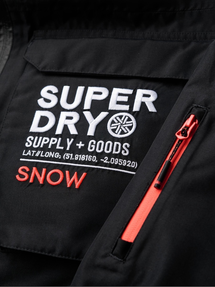Superdry Black Ski Ultimate Rescue Jacket - Image 8 of 8