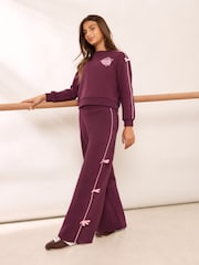 Lipsy Contrast Tipped Sweat and Joggers Set (5-14yrs) - صورة 1 من 5