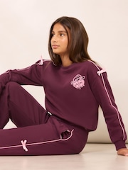 Lipsy Contrast Tipped Sweat and Joggers Set (5-14yrs) - صورة 4 من 5