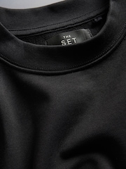 The Set Crew Neck Sweatshirt Black - Image 2 of 3