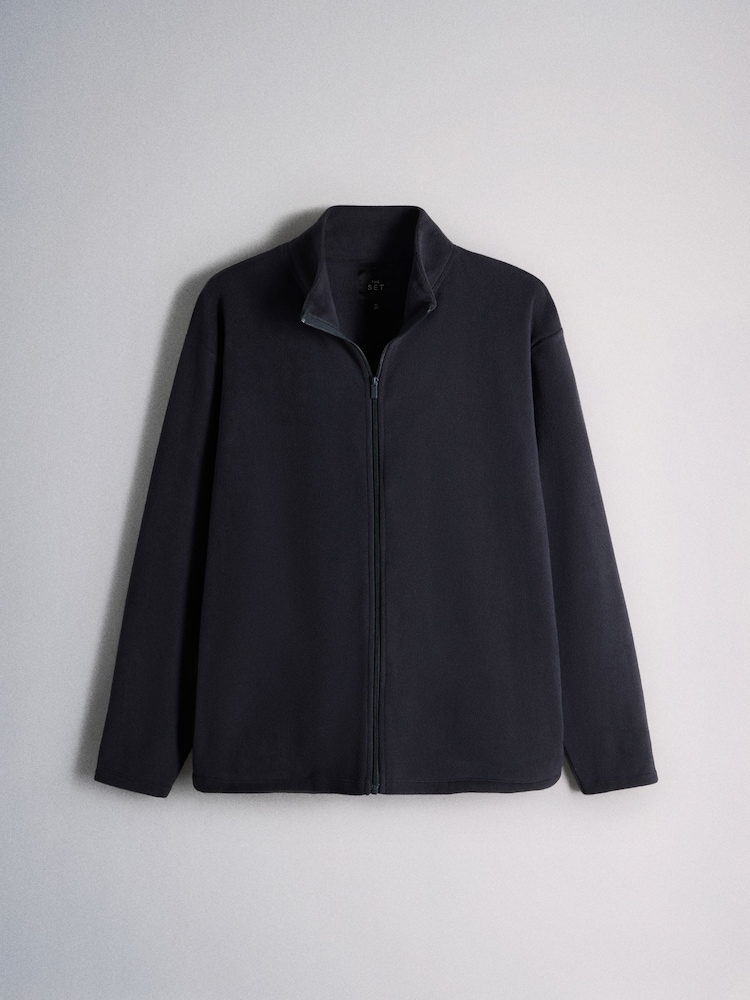The Set 2 Pack Microfleece Zip Through Fleeces - 5এর মধ্যে 2 ছবি