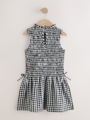 Black/White Gingham Shirred Dress (3-16yrs) - Image 2 of 6