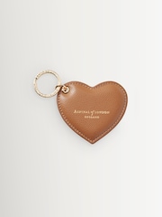 Aspinal of London Brown Heart Keyring - Image 1 of 2