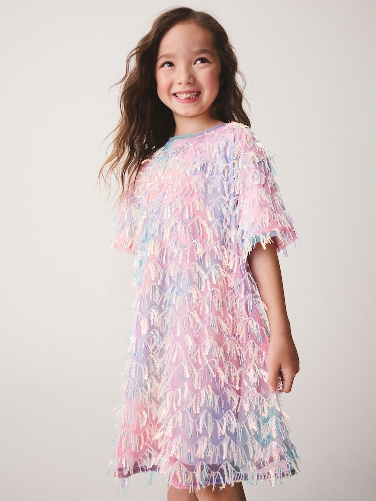 Mehrfarbig/Regenbogen - Kleid mit Quasten (3–16 Jahre) - Bild 1 von 4 Mehrfarbig/Regenbogen - Kleid mit Quasten (3–16 Jahre) - Bild 1 von 4