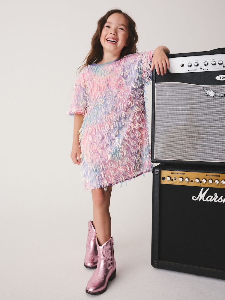Mehrfarbig/Regenbogen - Kleid mit Quasten (3–16 Jahre) - Bild 2 von 4 Mehrfarbig/Regenbogen - Kleid mit Quasten (3–16 Jahre) - Bild 2 von 4