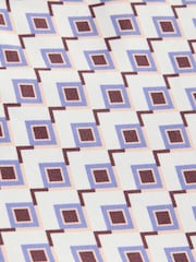 Ecru/Brown Geometric Brazilian Bikini Bottoms - Image 2 of 3