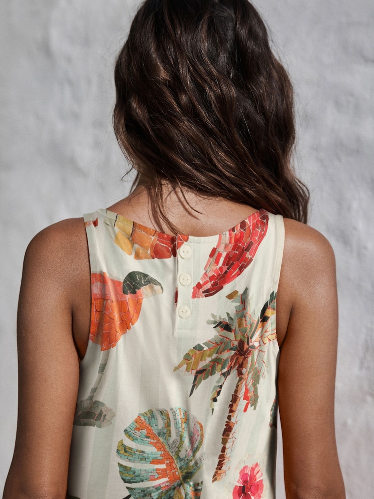 Mosaic Conversational Jersey Shift Dress - Image 5 of 5 Mosaic Conversational Jersey Shift Dress - Image 5 of 5