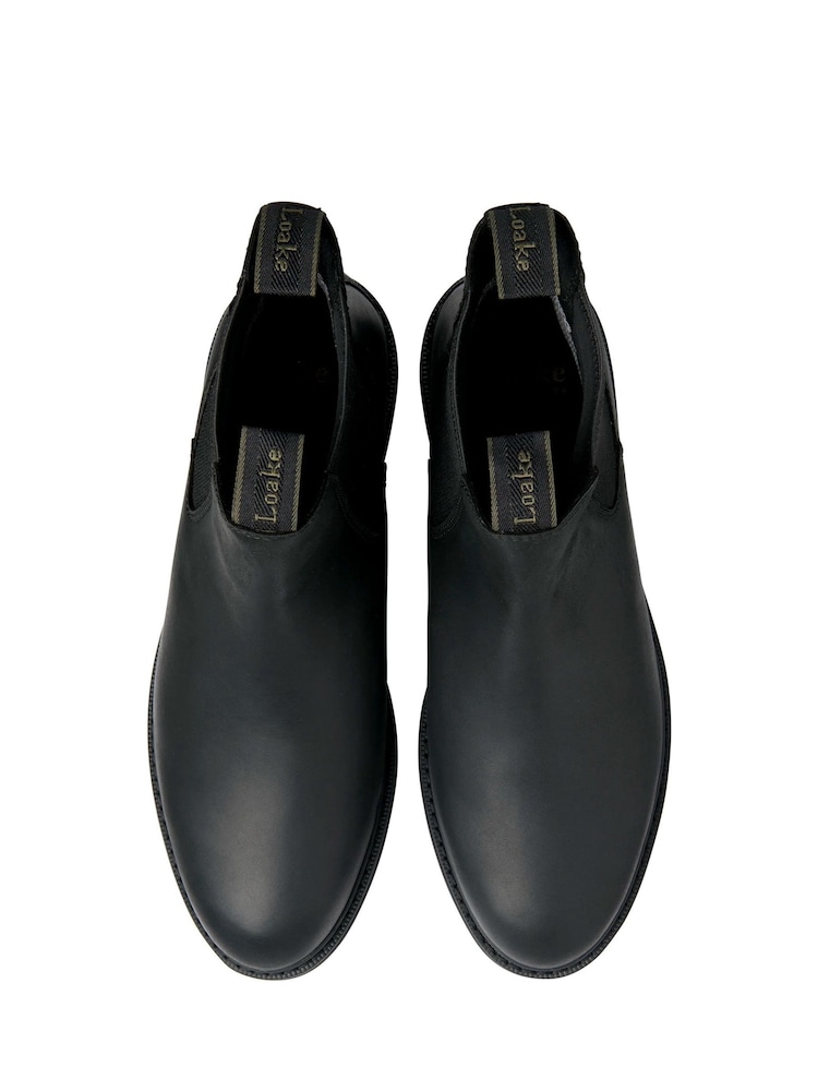 Loake Black Oiled Nubuck Waterproof Chelsea Boots - Image 3 of 3