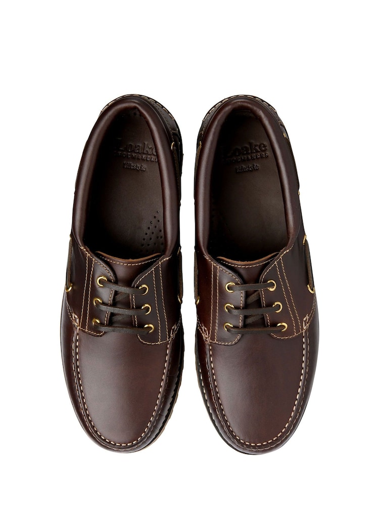 Loake vaxiga läder Commando-sula Skor - Bild 3 av 3