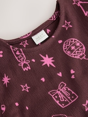 朱古力啡色 - Jersey Long Sleeve Dress (3-16yrs) - 圖片 6，共 7