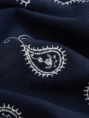 Navy emb Supersoft Crew Neck Long Sleeve Jumper - Image 7 of 8