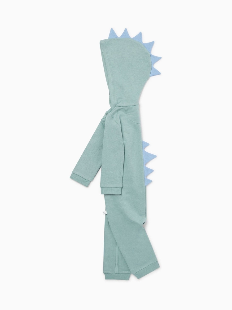 MORI Mint Dino Spike Supersoft Onesie - Imaginea 7 din 7