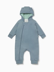 MORI Green Cosy Zip-Up Pramsuit - Image 1 of 1