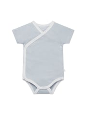 MORI Blue Supersoft Short Sleeve Kimono Bodysuit - Image 4 of 4