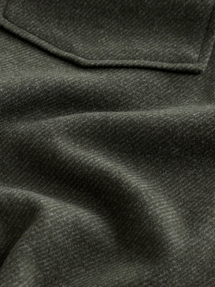 Green Khaki Heritage Long Sleeve Overshirt - Image 8 of 8 Green Khaki Heritage Long Sleeve Overshirt - Image 8 of 8