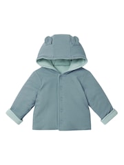 MORI Blue Cosy Ribbed Reversible Coat - Image 1 of 2