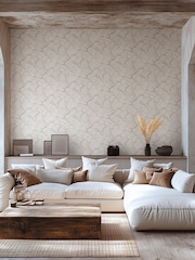 Galerie Wallcoverings Beige Horizon Floral A4 Wallpaper Sample - Image 1 of 5