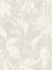Galerie Wallcoverings Cream Horizon Tree Leaf A4 Wallpaper Sample - Image 2 of 5
