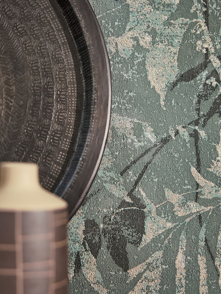 Galerie Wallcoverings Blue Horizon Tree Leaf A4 Wallpaper Sample - Image 2 of 5