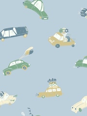 Galerie Wallcoverings Blue Resan A4 Wallpaper Sample - Image 2 of 2