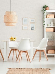 Galerie Wallcoverings White Horizon Industrial A4 Wallpaper Sample - Image 3 of 5