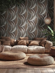 Galerie Wallcoverings Brown Horizon Tree Leaf A4 Wallpaper Sample - Image 3 of 5
