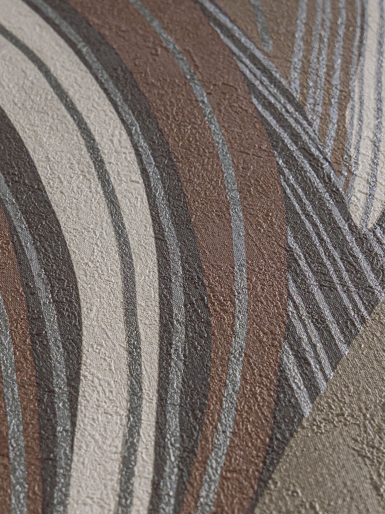 Galerie Wallcoverings Brown Horizon Tree Leaf A4 Wallpaper Sample - Image 5 of 5