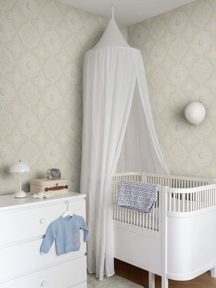 Galerie Wallcoverings Beige Resan Star A4 Wallpaper Sample - Image 1 of 2