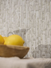 Galerie Wallcoverings Grey Horizon Wood A4 Wallpaper Sample - Image 1 of 5