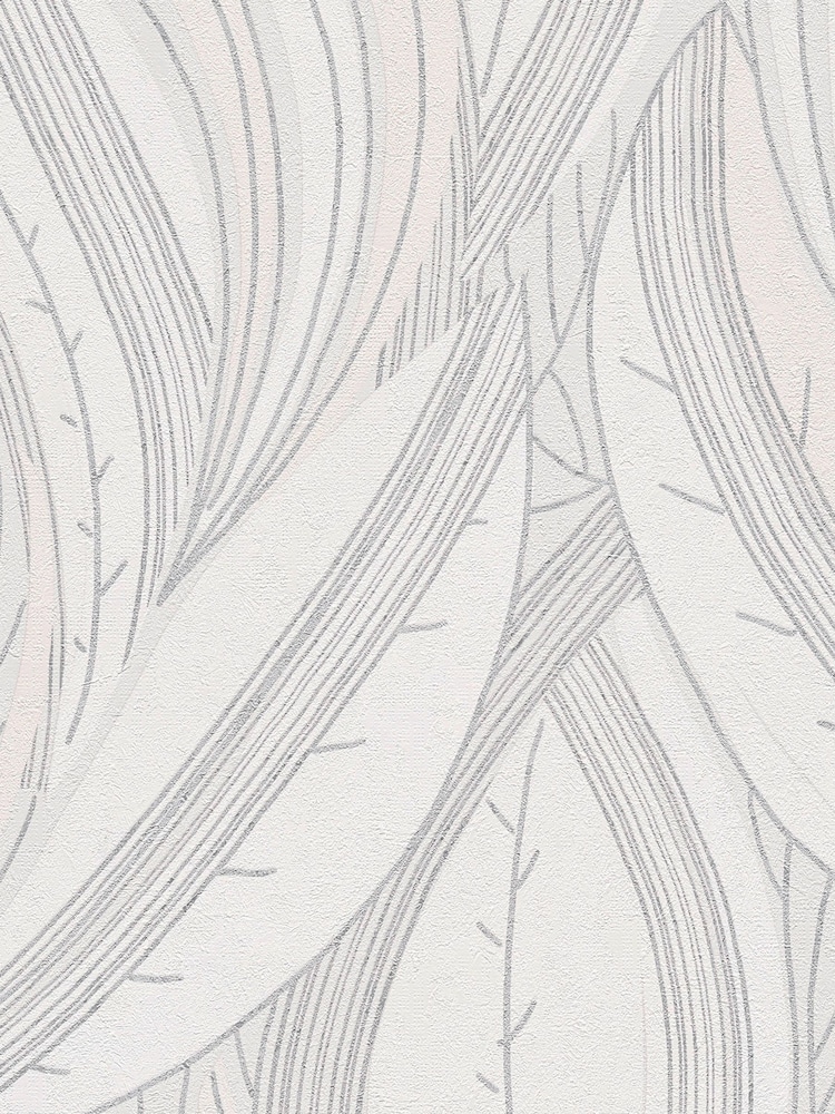 Galerie Wallcoverings White Horizon Tree Leaf A4 Wallpaper Sample - Image 2 of 5