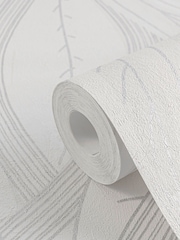 Galerie Wallcoverings White Horizon Tree Leaf A4 Wallpaper Sample - Image 4 of 5