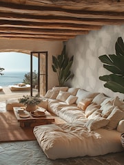 Galerie Wallcoverings Grey Horizon Tree Leaf A4 Wallpaper Sample - Image 1 of 5