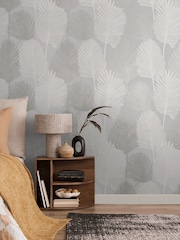Galerie Wallcoverings Grey Horizon Tree Leaf A4 Wallpaper Sample - Image 3 of 5