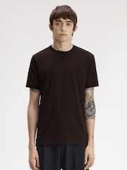 Fred Perry Brown Twin Tipped T-Shirt - Image 1 of 5
